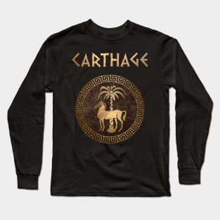 Carthage Ancient Symbol of Qart-Hadasht Long Sleeve T-Shirt